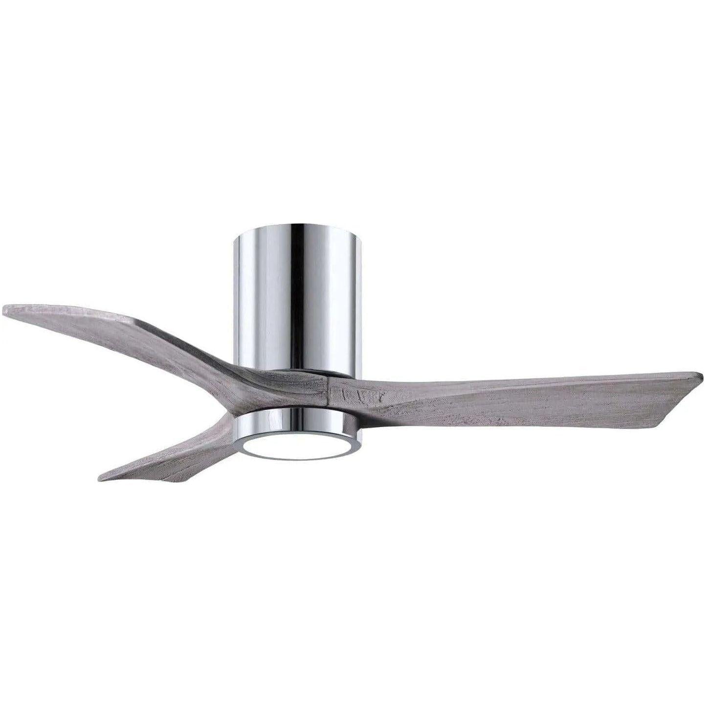 Matthews Fan Company - Irene 3 Hugger Ceiling Fan with Light Kit - IR3HLK-CR-BW-42 - Canada Light Shop
