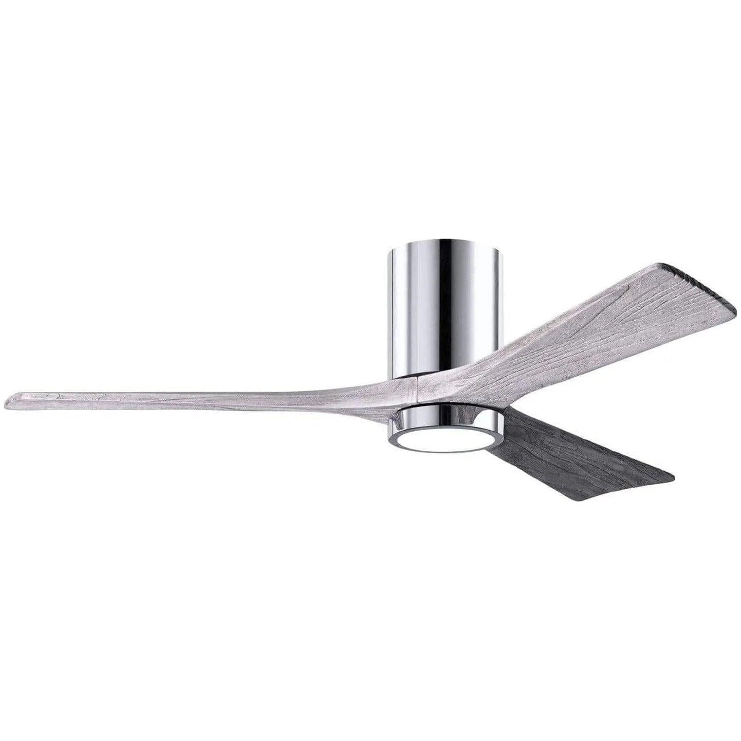 Matthews Fan Company - Irene 3 Hugger Ceiling Fan with Light Kit - IR3HLK-CR-BW-52 - Canada Light Shop