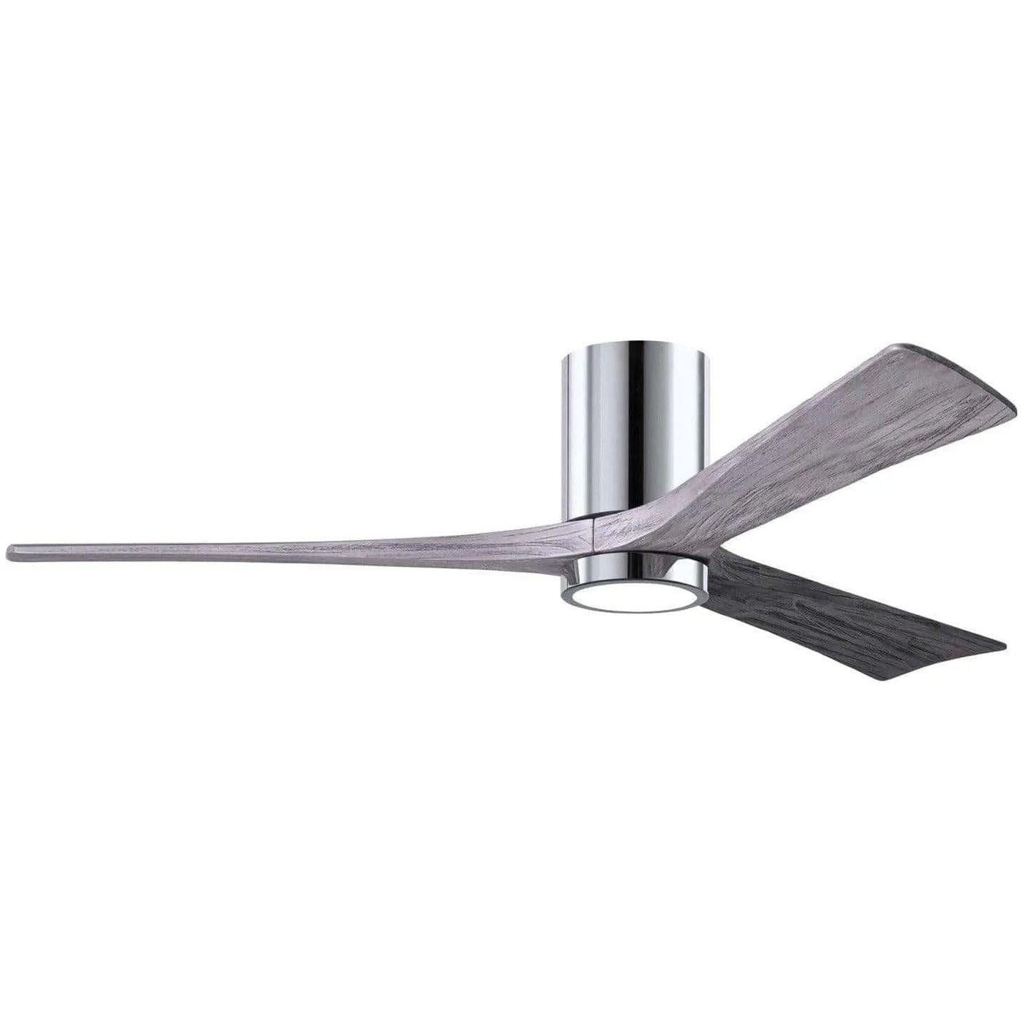 Matthews Fan Company - Irene 3 Hugger Ceiling Fan with Light Kit - IR3HLK-CR-BW-60 - Canada Light Shop