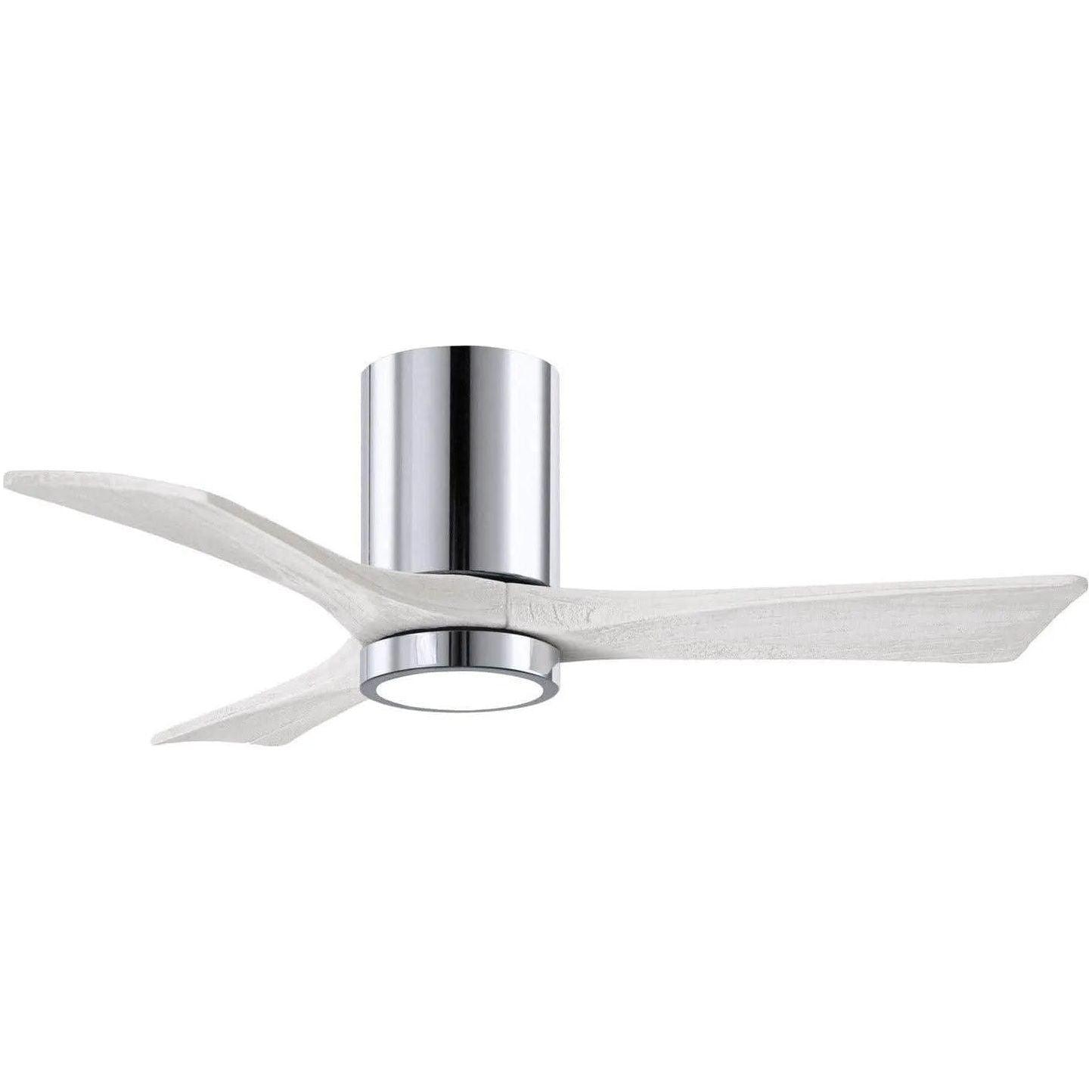 Matthews Fan Company - Irene 3 Hugger Ceiling Fan with Light Kit - IR3HLK-CR-MWH-42 - Canada Light Shop