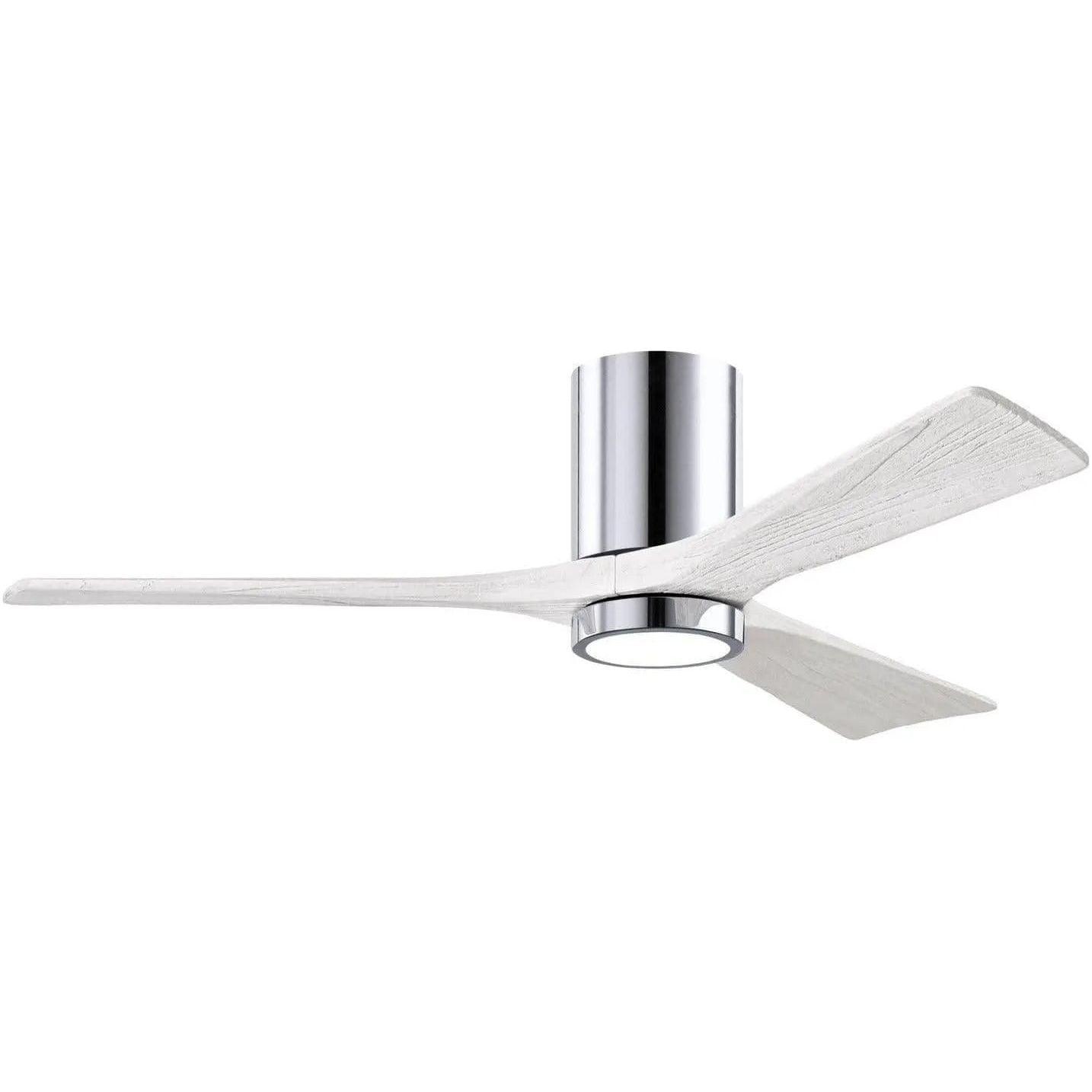 Matthews Fan Company - Irene 3 Hugger Ceiling Fan with Light Kit - IR3HLK-CR-MWH-52 - Canada Light Shop