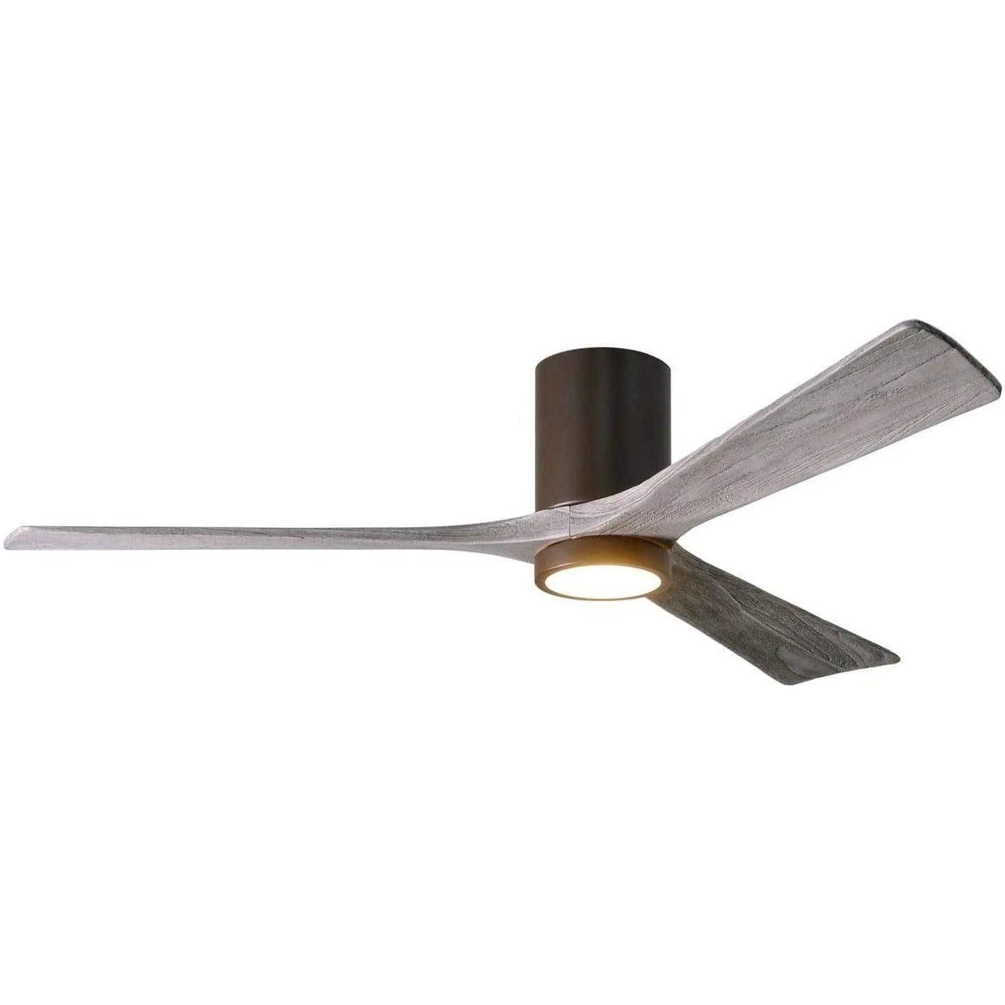 Matthews Fan Company - Irene 3 Hugger Ceiling Fan with Light Kit - IR3HLK-TB-BW-60 - Canada Light Shop