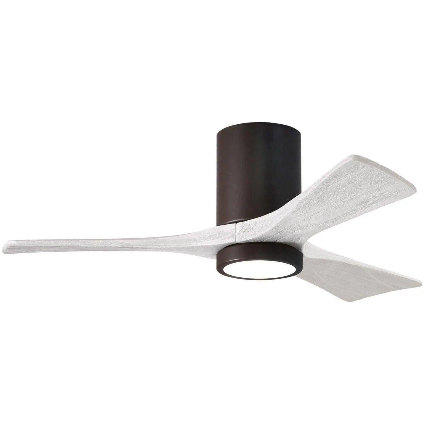 Matthews Fan Company - Irene 3 Hugger Ceiling Fan with Light Kit - IR3HLK-TB-MWH-42 - Canada Light Shop