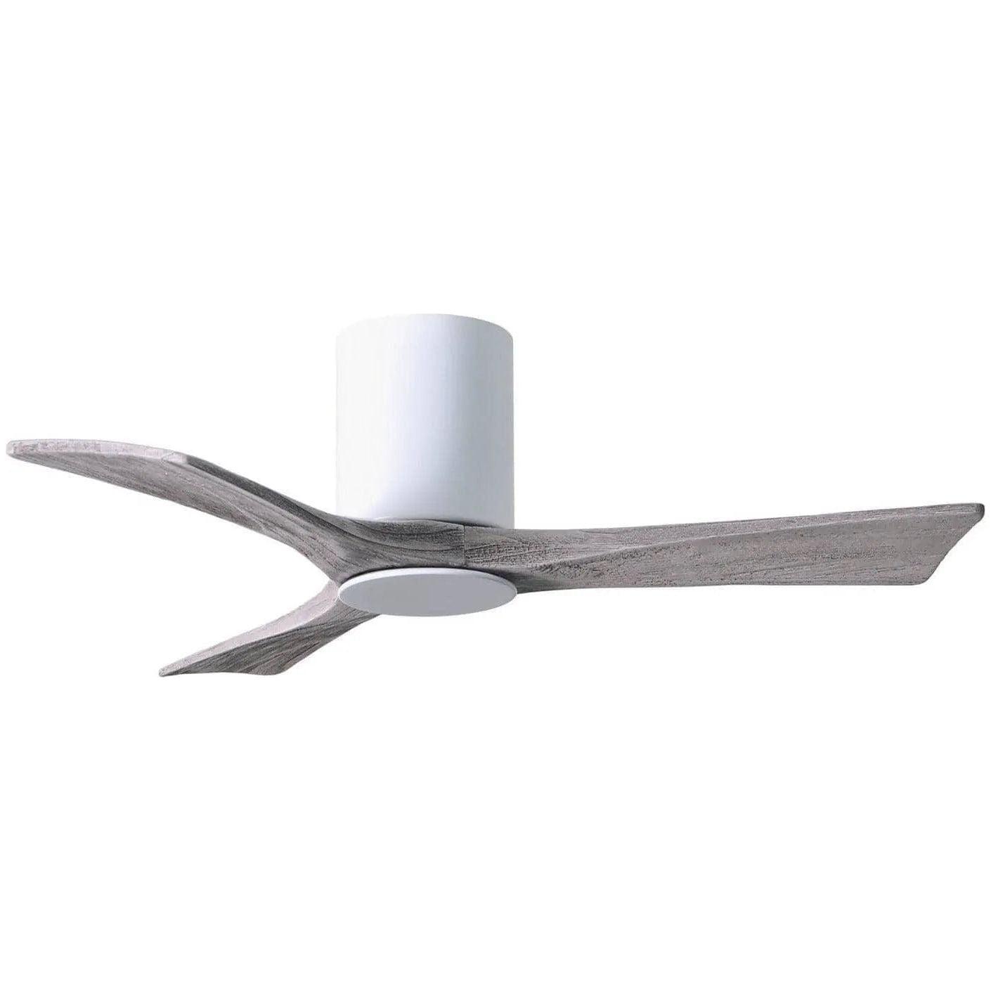 Matthews Fan Company - Irene 3 Hugger Ceiling Fan with Light Kit - IR3HLK-WH-BW-42 - Canada Light Shop