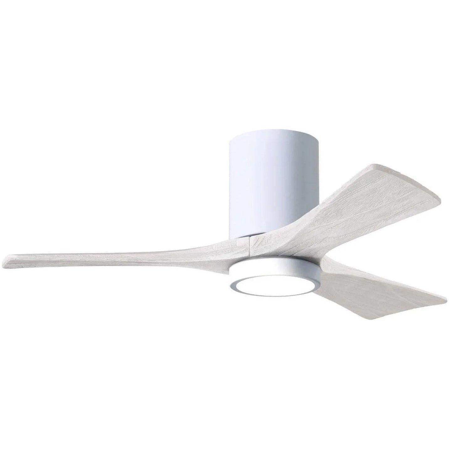 Matthews Fan Company - Irene 3 Hugger Ceiling Fan with Light Kit - IR3HLK-WH-MWH-42 - Canada Light Shop