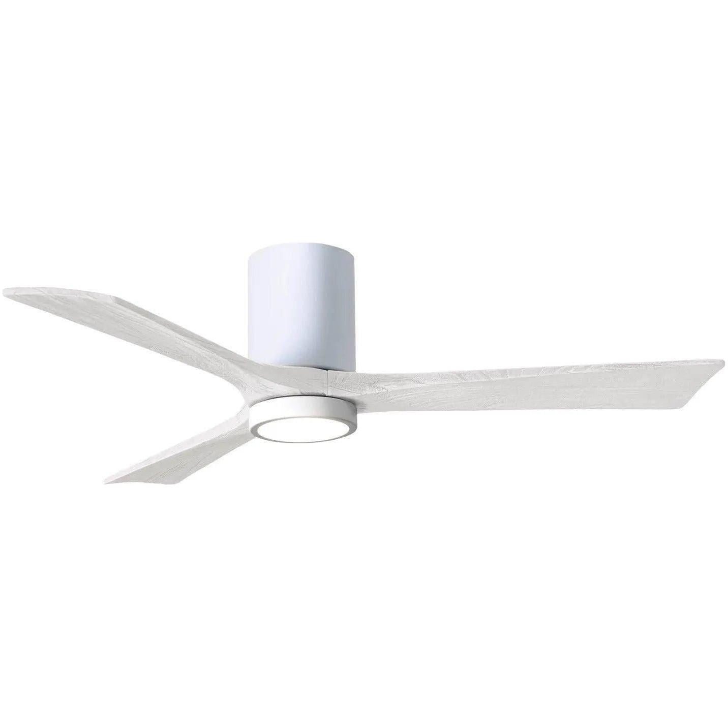 Matthews Fan Company - Irene 3 Hugger Ceiling Fan with Light Kit - IR3HLK-WH-MWH-52 - Canada Light Shop