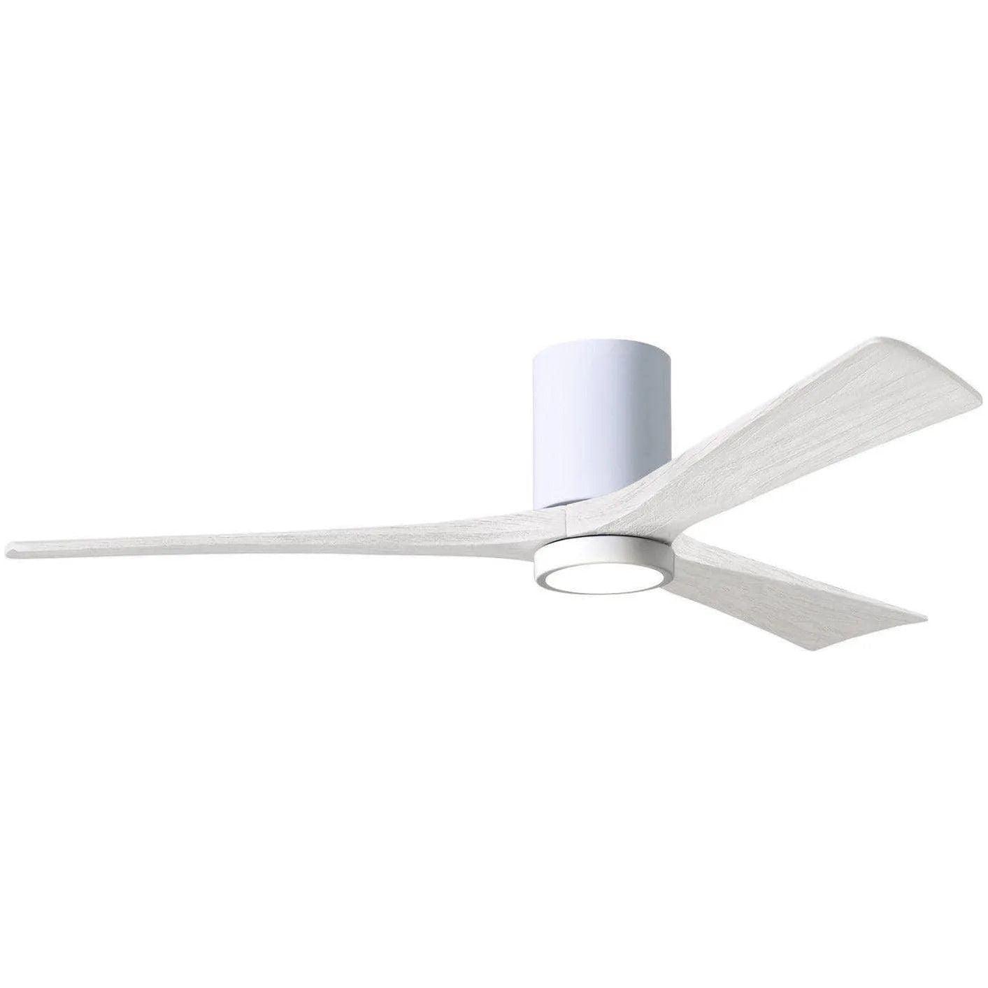 Matthews Fan Company - Irene 3 Hugger Ceiling Fan with Light Kit - IR3HLK-WH-MWH-60 - Canada Light Shop
