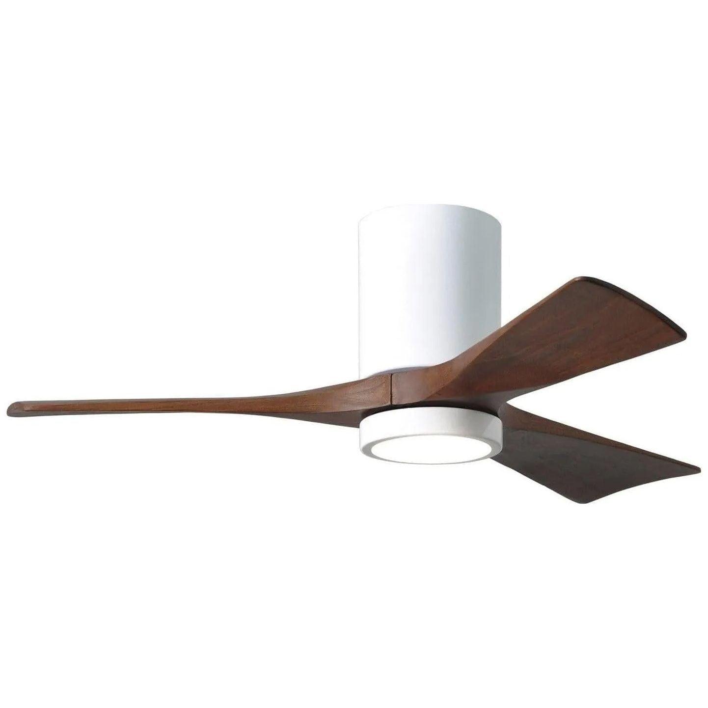 Matthews Fan Company - Irene 3 Hugger Ceiling Fan with Light Kit - IR3HLK-WH-WA-42 - Canada Light Shop