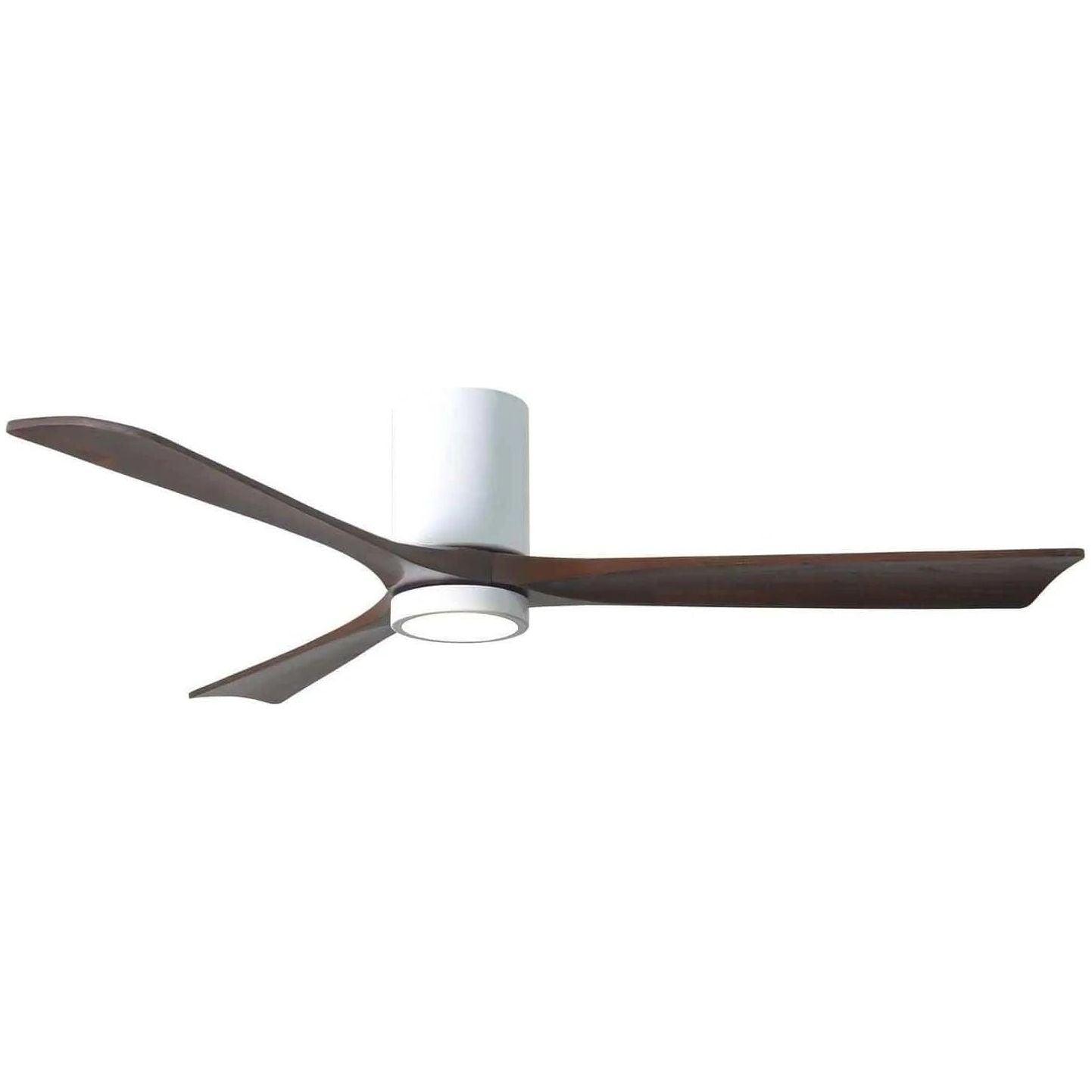 Matthews Fan Company - Irene 3 Hugger Ceiling Fan with Light Kit - IR3HLK-WH-WA-60 - Canada Light Shop