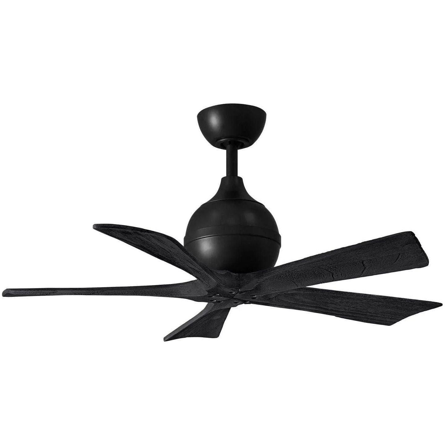 Matthews Fan Company - Irene 5 Ceiling Fan - IR5-BK-BK-42 - Canada Light Shop