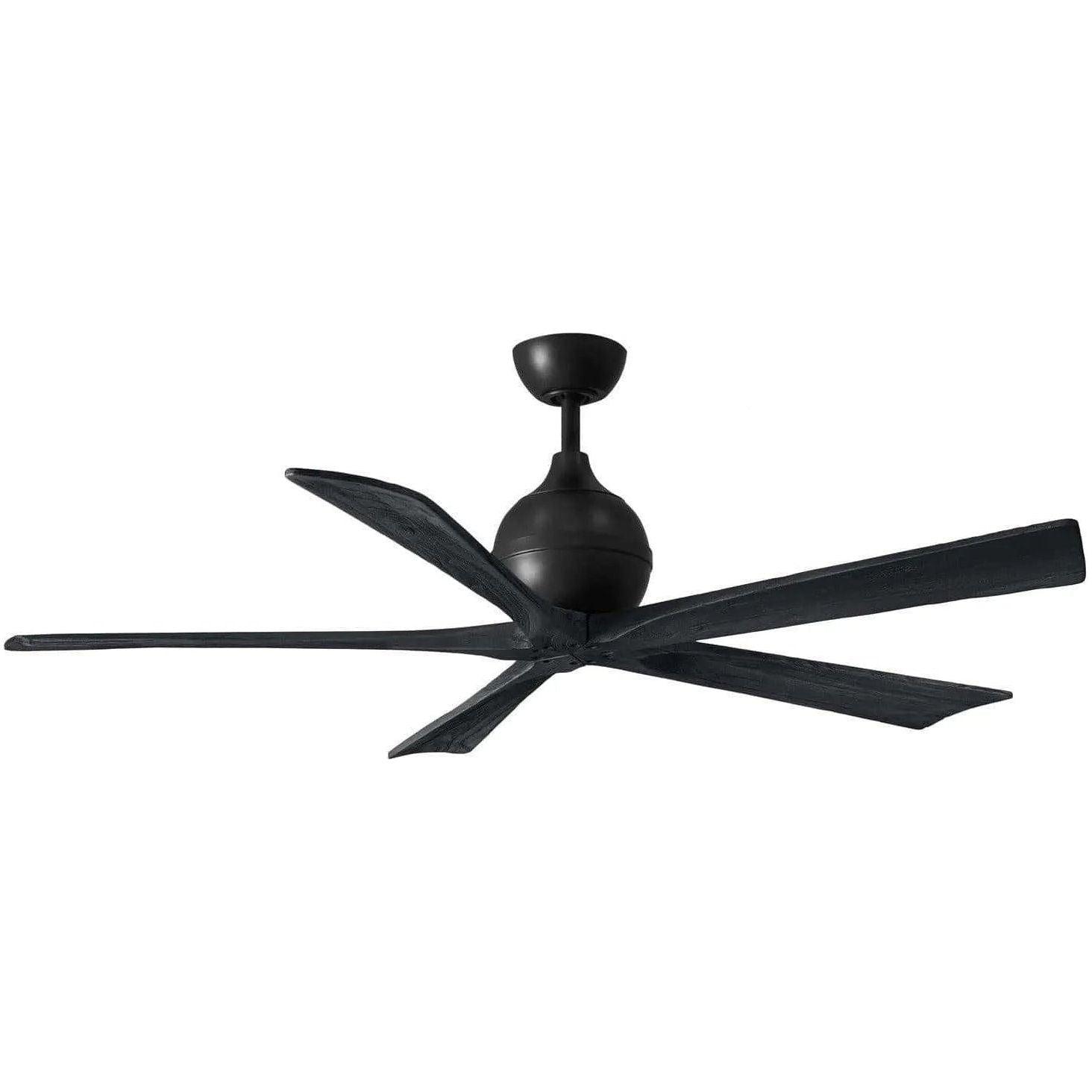 Matthews Fan Company - Irene 5 Ceiling Fan - IR5-BK-BK-60 - Canada Light Shop