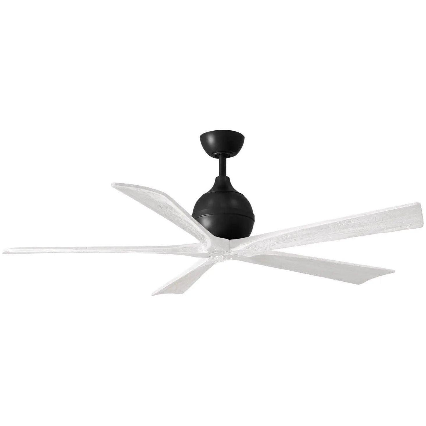 Matthews Fan Company - Irene 5 Ceiling Fan - IR5-BK-MWH-60 - Canada Light Shop