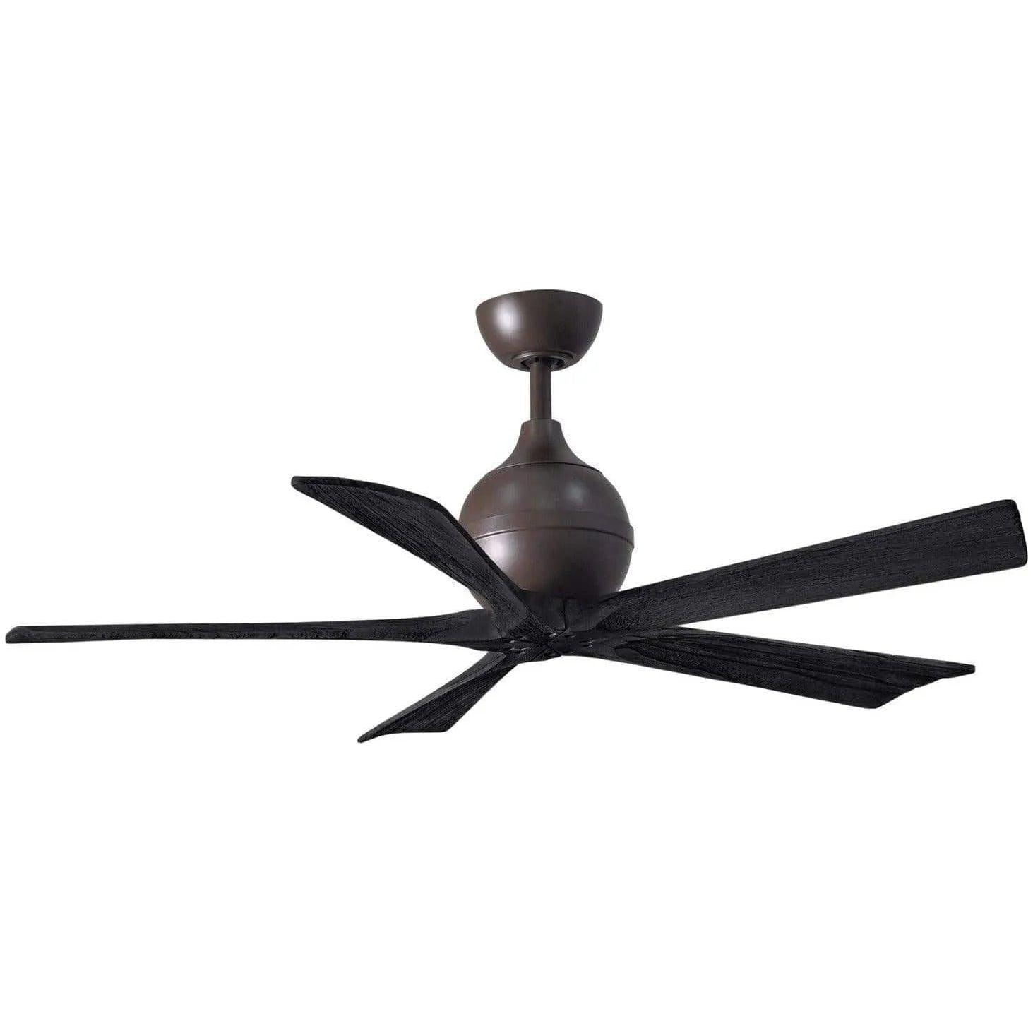Matthews Fan Company - Irene 5 Ceiling Fan - IR5-TB-BK-52 - Canada Light Shop