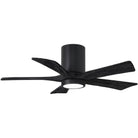 Matthews Fan Company - Irene 5 Hugger Ceiling Fan with Light Kit - IR5HLK-BK-BK-42 - Canada Light Shop