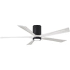 Matthews Fan Company - Irene 5 Hugger Ceiling Fan with Light Kit - IR5HLK-BK-MWH-60 - Canada Light Shop