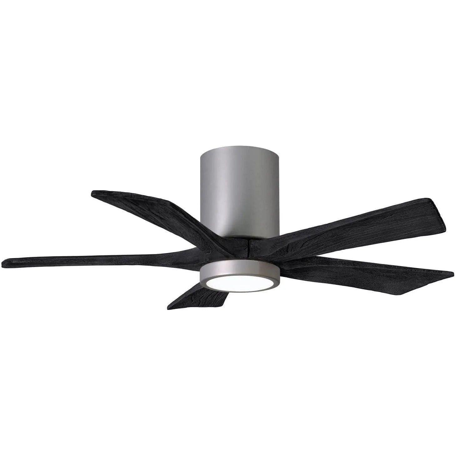 Matthews Fan Company - Irene 5 Hugger Ceiling Fan with Light Kit - IR5HLK-BN-BK-42 - Canada Light Shop