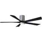 Matthews Fan Company - Irene 5 Hugger Ceiling Fan with Light Kit - IR5HLK-BN-BK-60 - Canada Light Shop