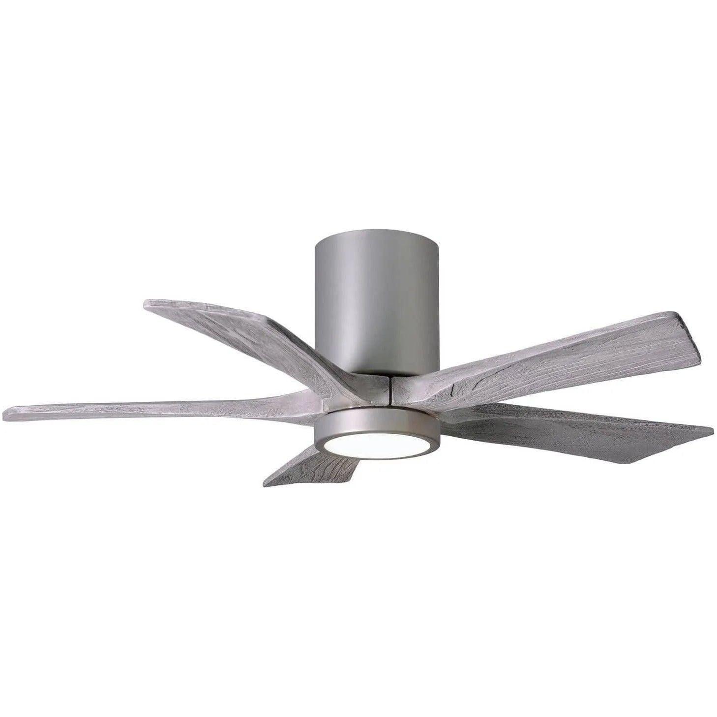 Matthews Fan Company - Irene 5 Hugger Ceiling Fan with Light Kit - IR5HLK-BN-BW-42 - Canada Light Shop