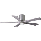 Matthews Fan Company - Irene 5 Hugger Ceiling Fan with Light Kit - IR5HLK-BN-BW-52 - Canada Light Shop