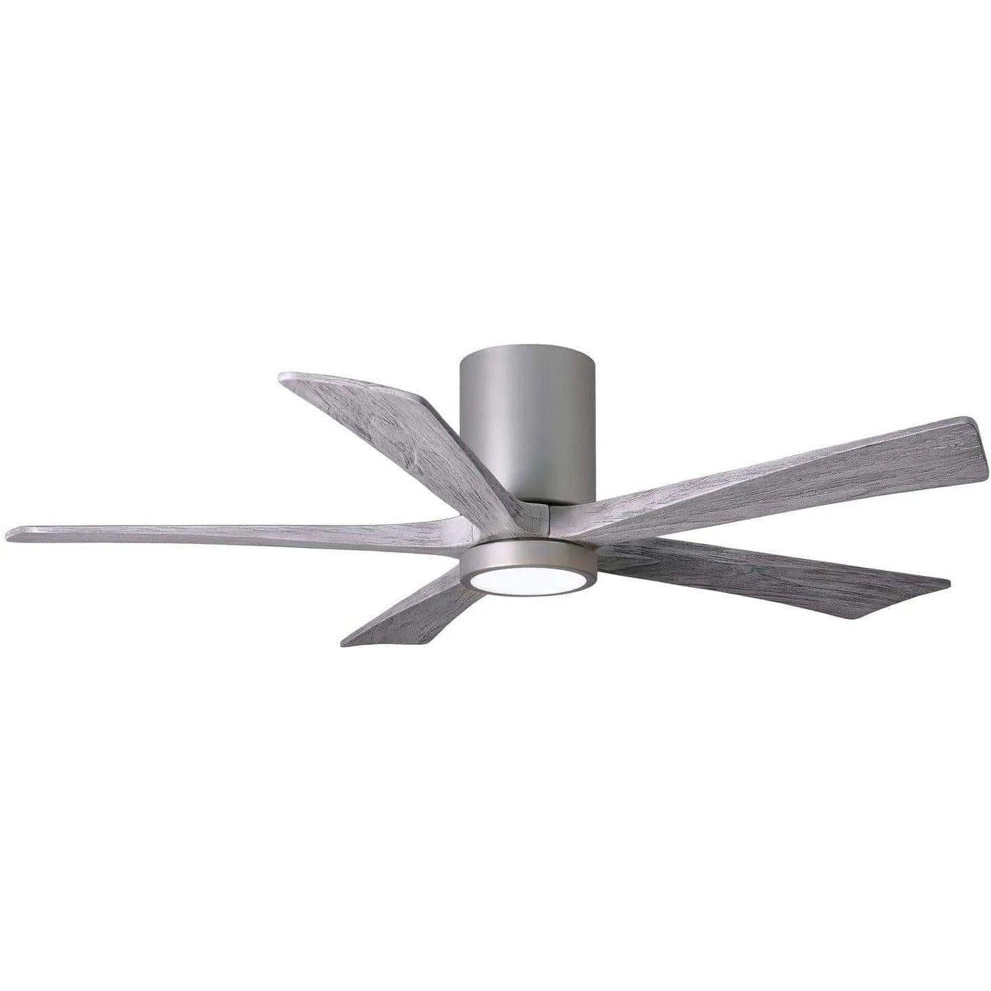 Matthews Fan Company - Irene 5 Hugger Ceiling Fan with Light Kit - IR5HLK-BN-BW-52 - Canada Light Shop
