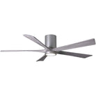 Matthews Fan Company - Irene 5 Hugger Ceiling Fan with Light Kit - IR5HLK-BN-BW-60 - Canada Light Shop