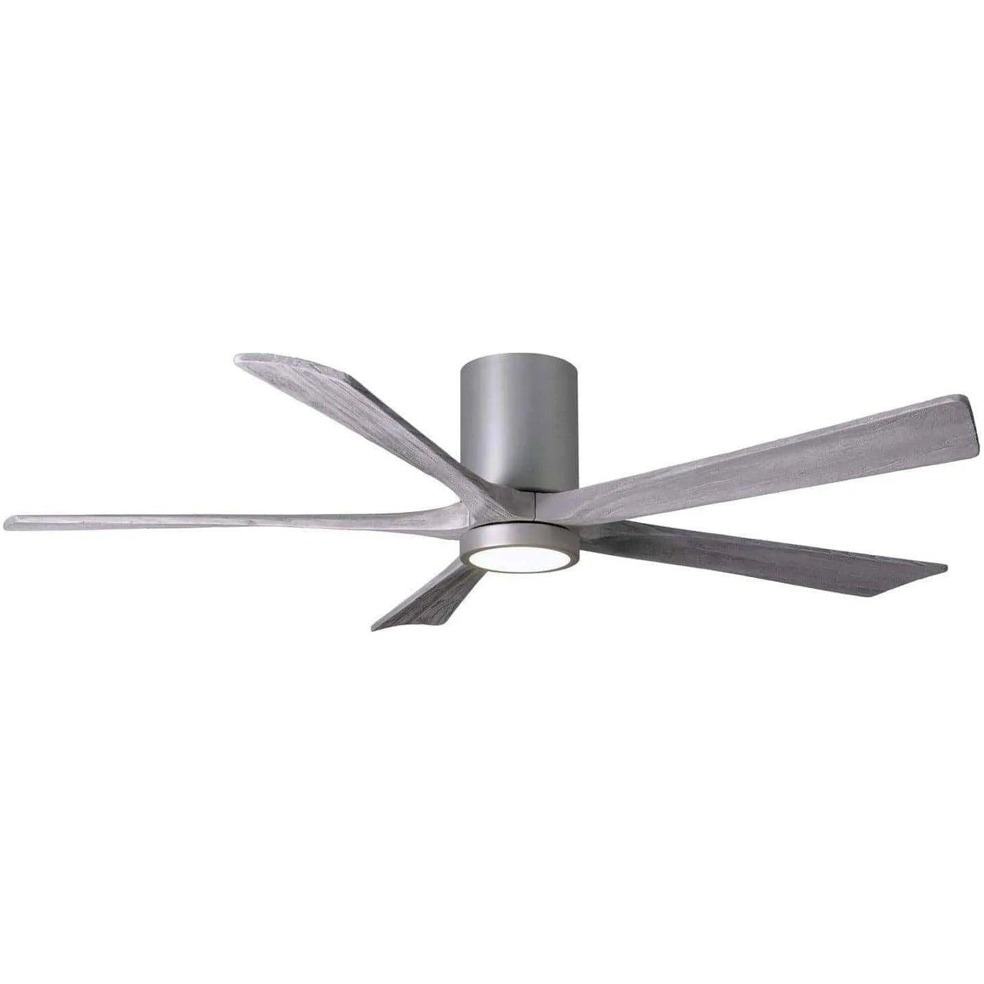 Matthews Fan Company - Irene 5 Hugger Ceiling Fan with Light Kit - IR5HLK-BN-BW-60 - Canada Light Shop