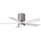 Matthews Fan Company - Irene 5 Hugger Ceiling Fan with Light Kit - IR5HLK-BN-MWH-42 - Canada Light Shop