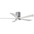 Matthews Fan Company - Irene 5 Hugger Ceiling Fan with Light Kit - IR5HLK-BN-MWH-52 - Canada Light Shop