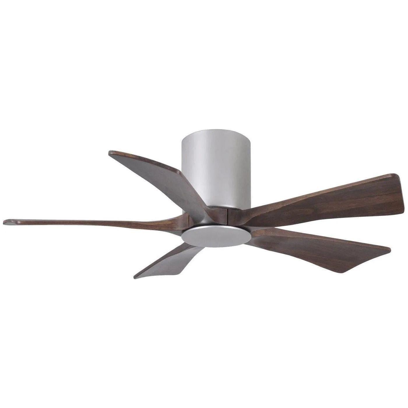 Matthews Fan Company - Irene 5 Hugger Ceiling Fan with Light Kit - IR5HLK-BN-WA-42 - Canada Light Shop