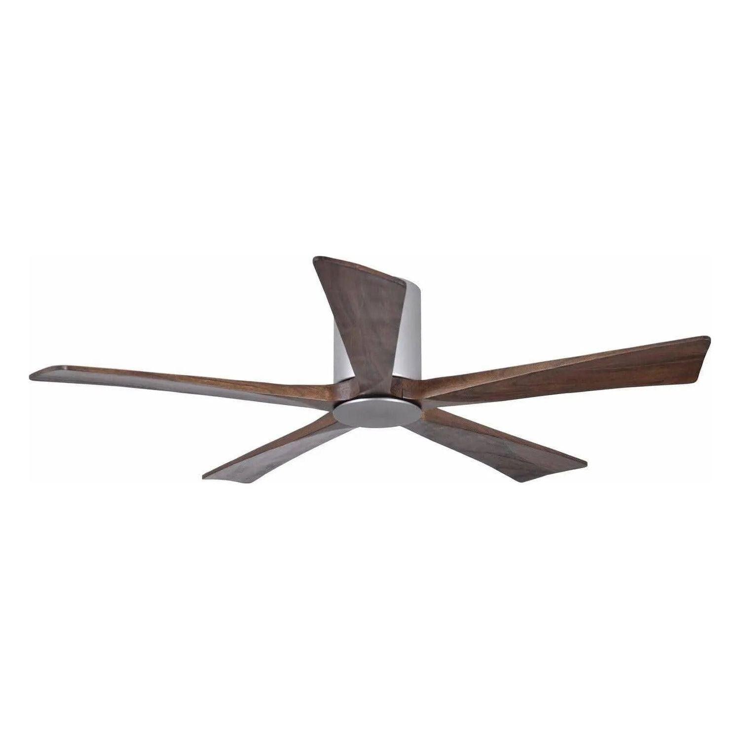 Matthews Fan Company - Irene 5 Hugger Ceiling Fan with Light Kit - IR5HLK-BN-WA-52 - Canada Light Shop