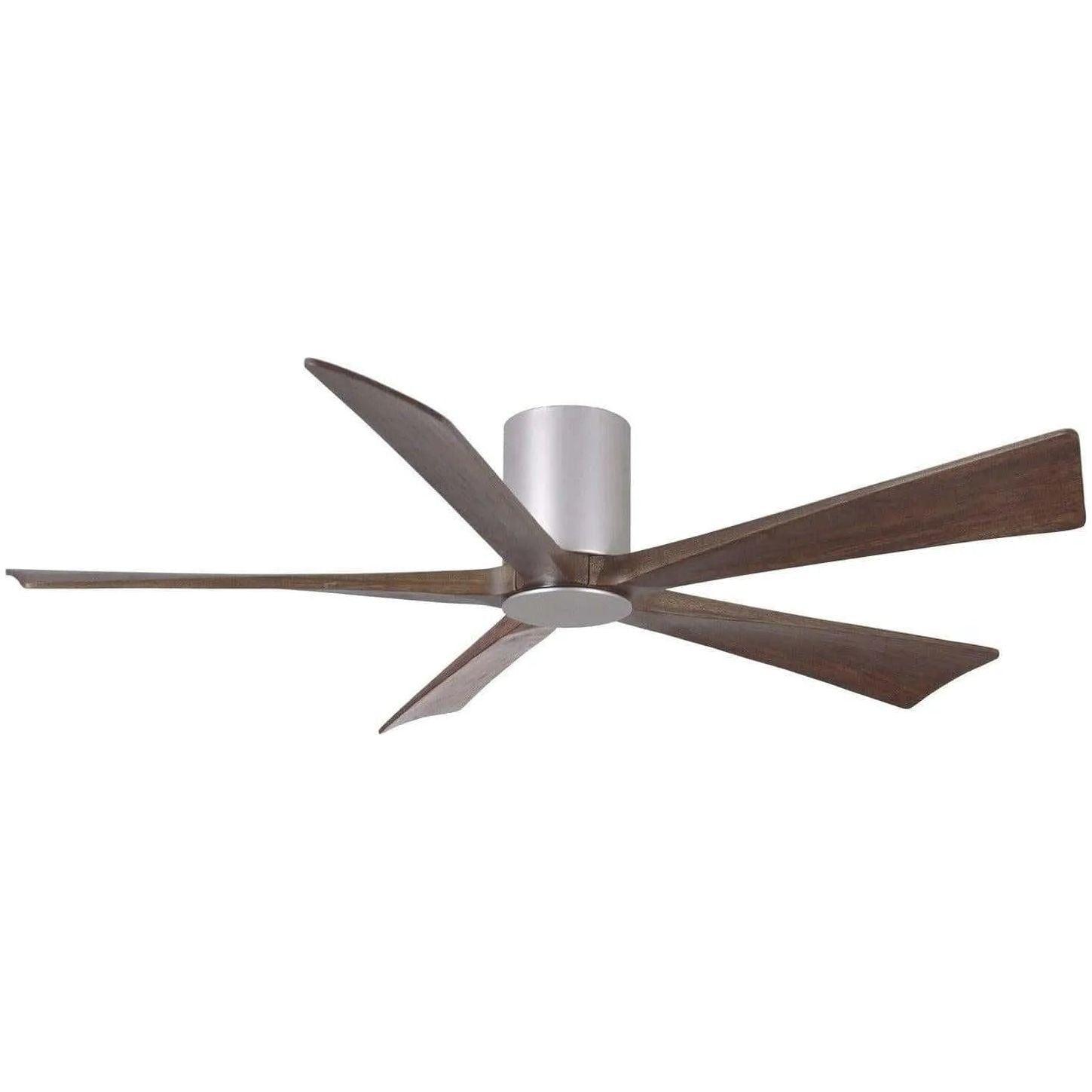Matthews Fan Company - Irene 5 Hugger Ceiling Fan with Light Kit - IR5HLK-BN-WA-60 - Canada Light Shop