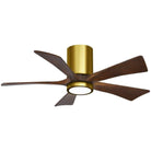 Matthews Fan Company - Irene 5 Hugger Ceiling Fan with Light Kit - IR5HLK-BRBR-WA-42 - Canada Light Shop