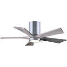 Matthews Fan Company - Irene 5 Hugger Ceiling Fan with Light Kit - IR5HLK-CR-BW-42 - Canada Light Shop