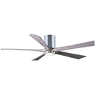 Matthews Fan Company - Irene 5 Hugger Ceiling Fan with Light Kit - IR5HLK-CR-BW-60 - Canada Light Shop