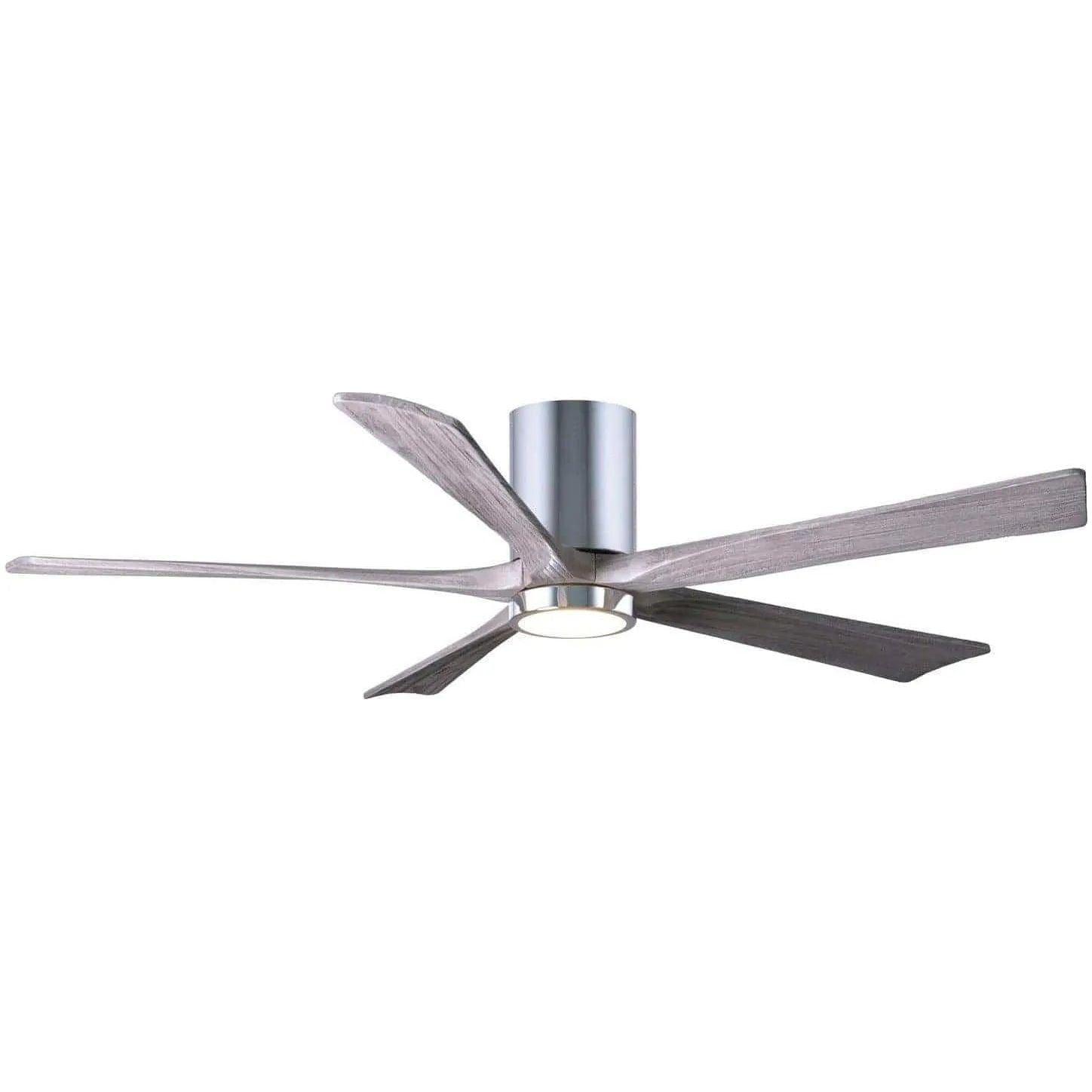 Matthews Fan Company - Irene 5 Hugger Ceiling Fan with Light Kit - IR5HLK-CR-BW-60 - Canada Light Shop