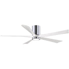 Matthews Fan Company - Irene 5 Hugger Ceiling Fan with Light Kit - IR5HLK-CR-MWH-60 - Canada Light Shop