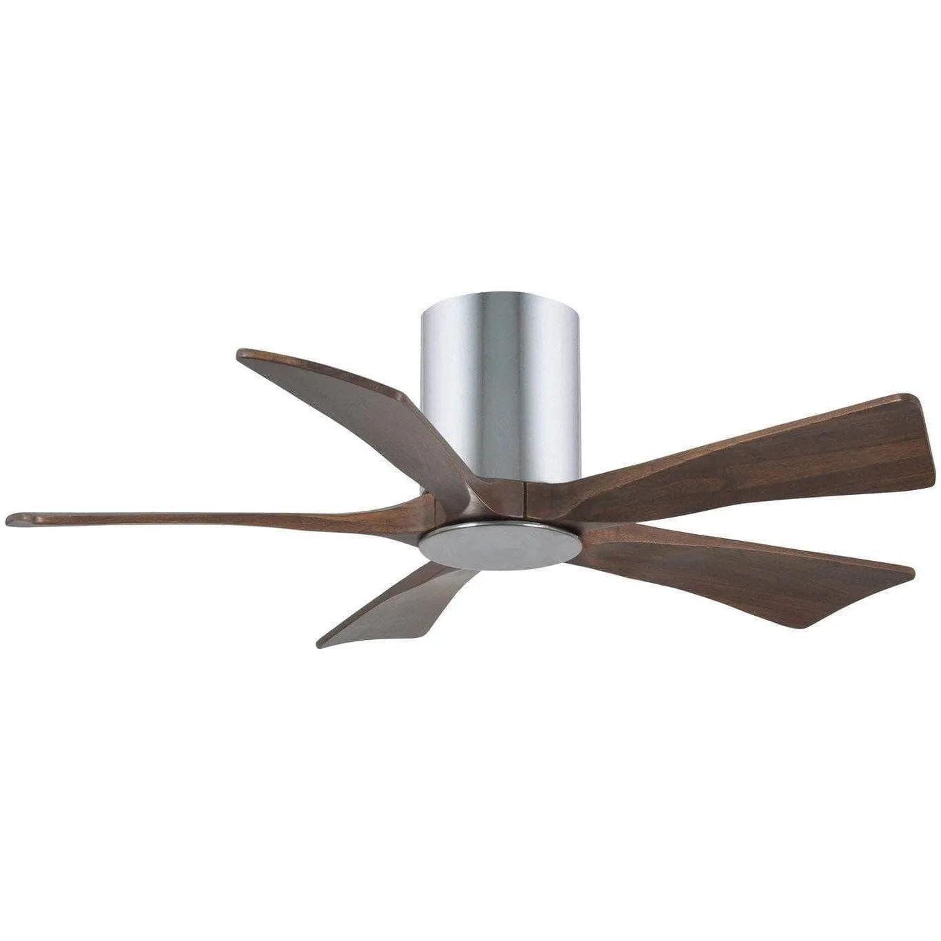 Matthews Fan Company - Irene 5 Hugger Ceiling Fan with Light Kit - IR5HLK-CR-WA-42 - Canada Light Shop
