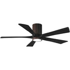 Matthews Fan Company - Irene 5 Hugger Ceiling Fan with Light Kit - IR5HLK-TB-BK-52 - Canada Light Shop