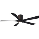 Matthews Fan Company - Irene 5 Hugger Ceiling Fan with Light Kit - IR5HLK-TB-BK-60 - Canada Light Shop