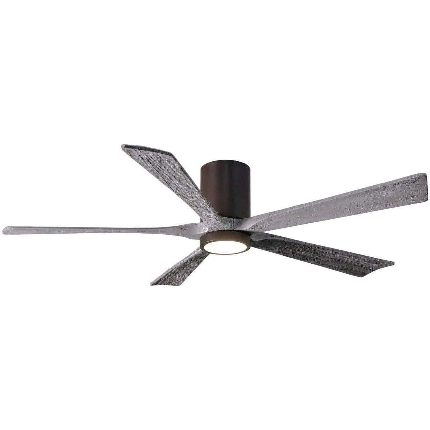 Matthews Fan Company - Irene 5 Hugger Ceiling Fan with Light Kit - IR5HLK-TB-BW-60 - Canada Light Shop