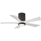 Matthews Fan Company - Irene 5 Hugger Ceiling Fan with Light Kit - IR5HLK-TB-MWH-42 - Canada Light Shop