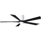 Matthews Fan Company - Irene 5 Hugger Ceiling Fan with Light Kit - IR5HLK-WH-BK-60 - Canada Light Shop