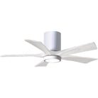 Matthews Fan Company - Irene 5 Hugger Ceiling Fan with Light Kit - IR5HLK-WH-MWH-42 - Canada Light Shop