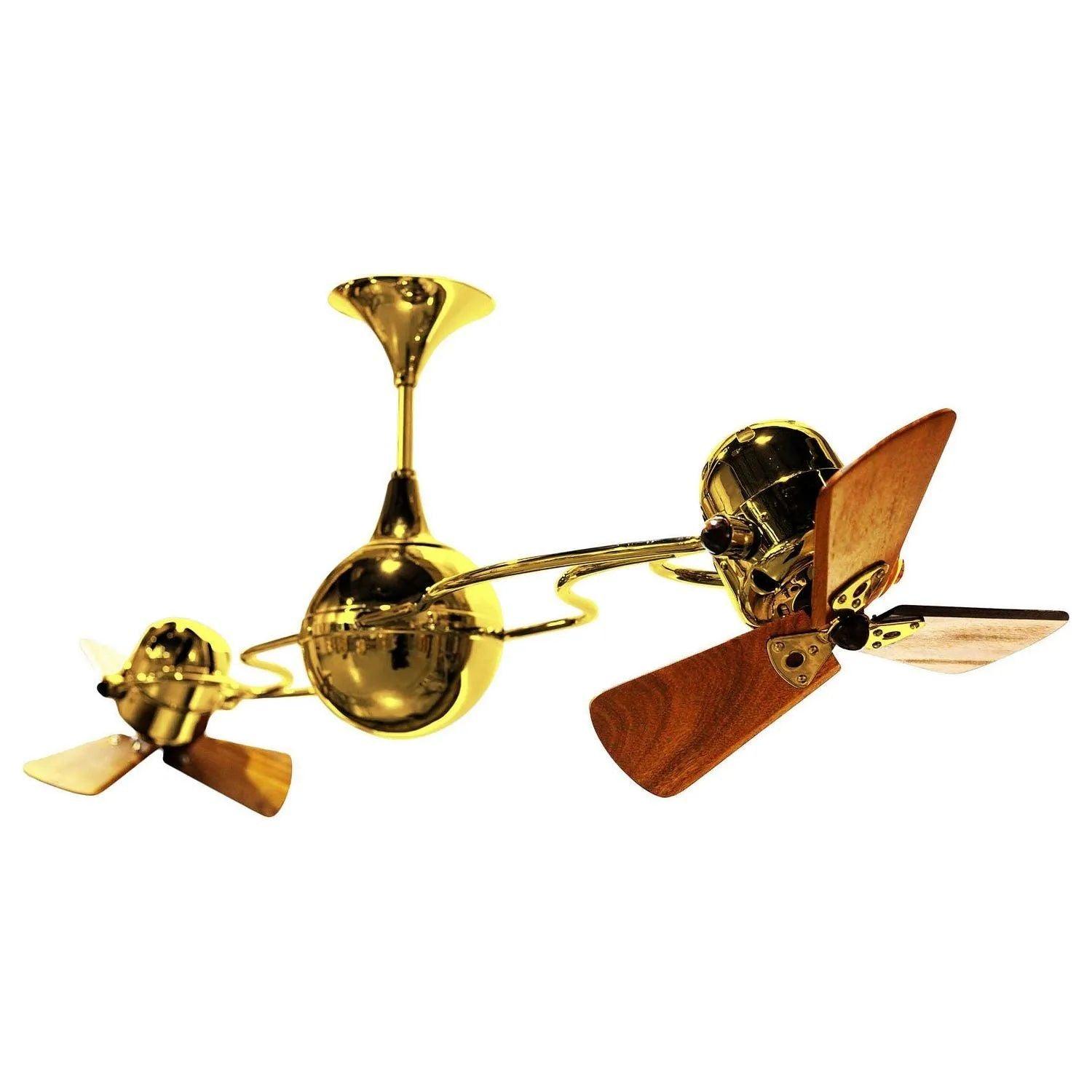 Matthews Fan Company - Italo Ventania Ceiling Fan - IV-GOLD-WD - Canada Light Shop
