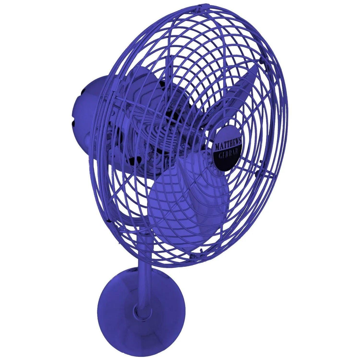 Matthews Fan Company - Michelle Parede Wall Fan - MP-BLUE-MTL - Canada Light Shop