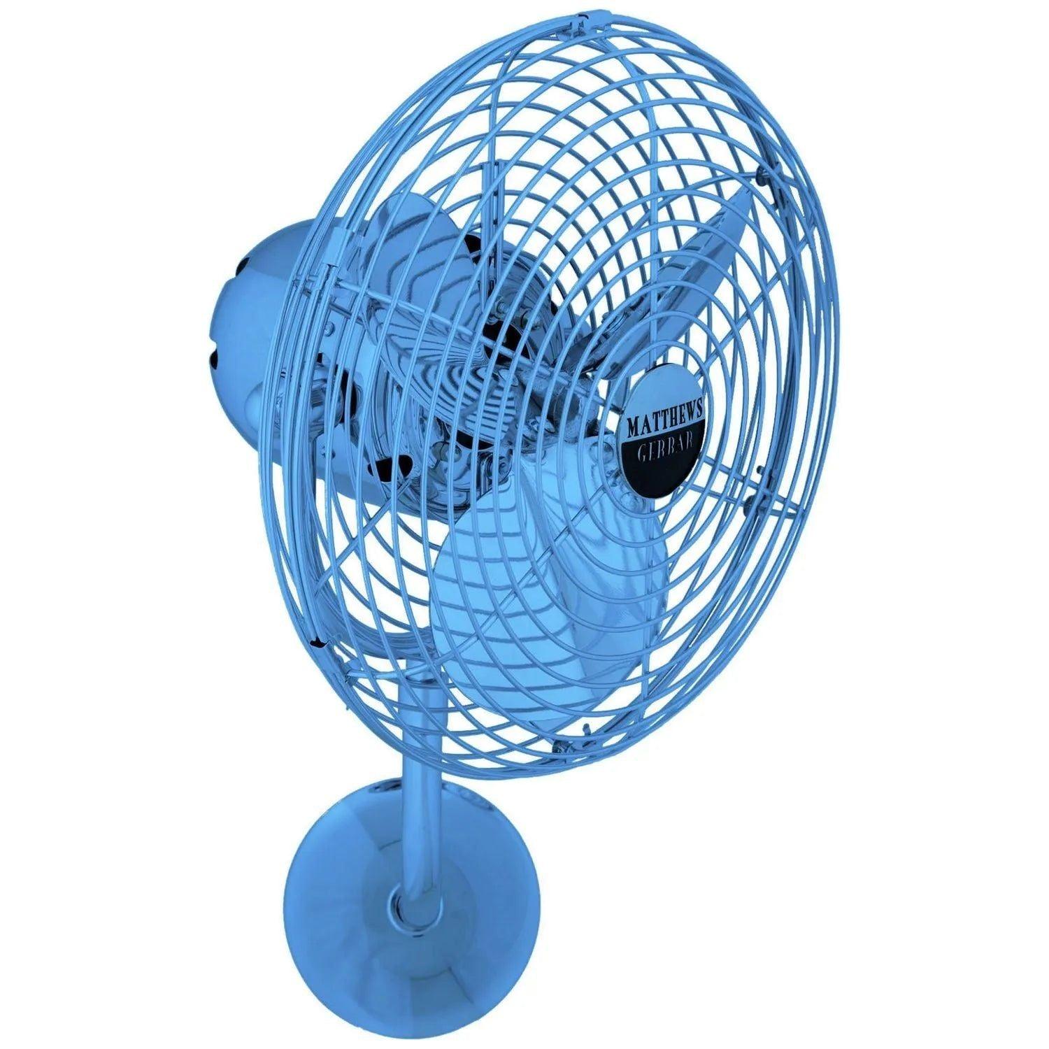 Matthews Fan Company - Michelle Parede Wall Fan - MP-LTBLUE-MTL - Canada Light Shop