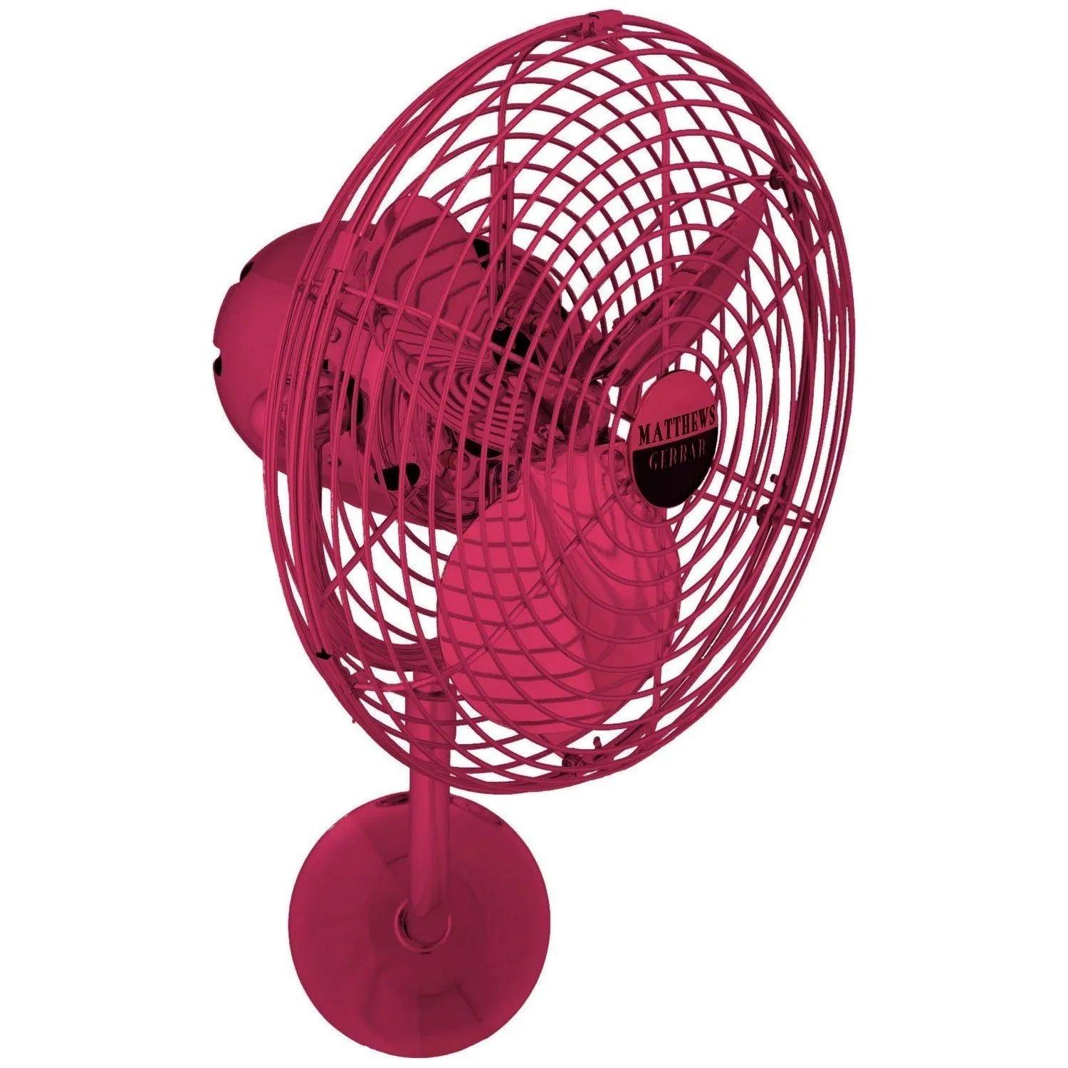 Matthews Fan Company - Michelle Parede Wall Fan - MP-RED-MTL - Canada Light Shop