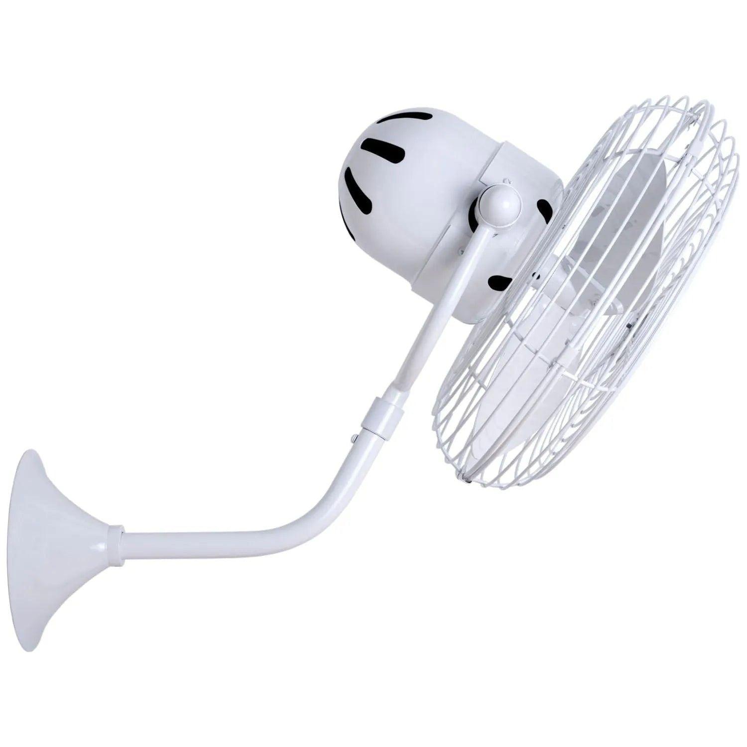 Matthews Fan Company - Michelle Parede Wall Fan - MP-WH-MTL - Canada Light Shop