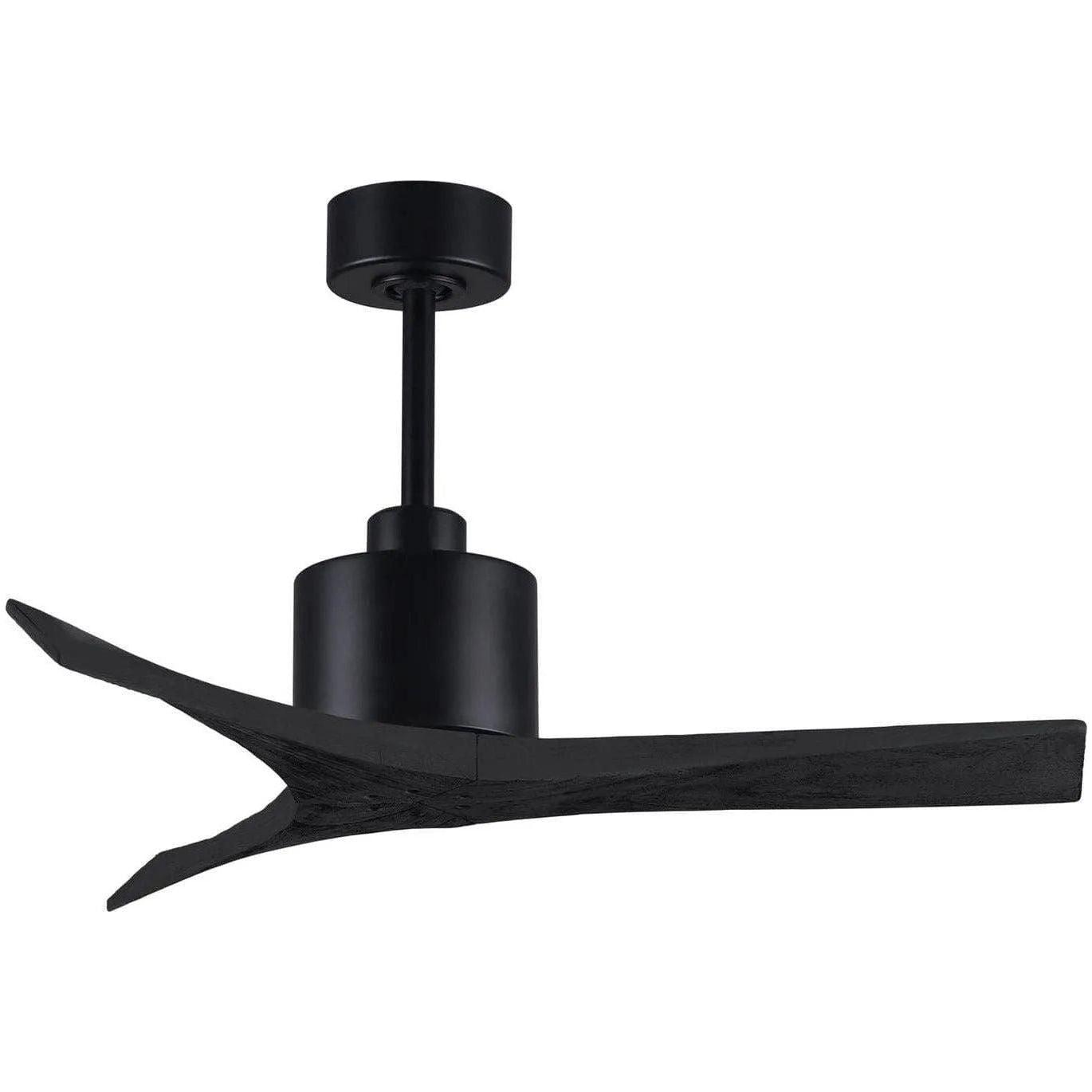 Matthews Fan Company - Mollywood Ceiling Fan - MW-BK-BK-42 - Canada Light Shop