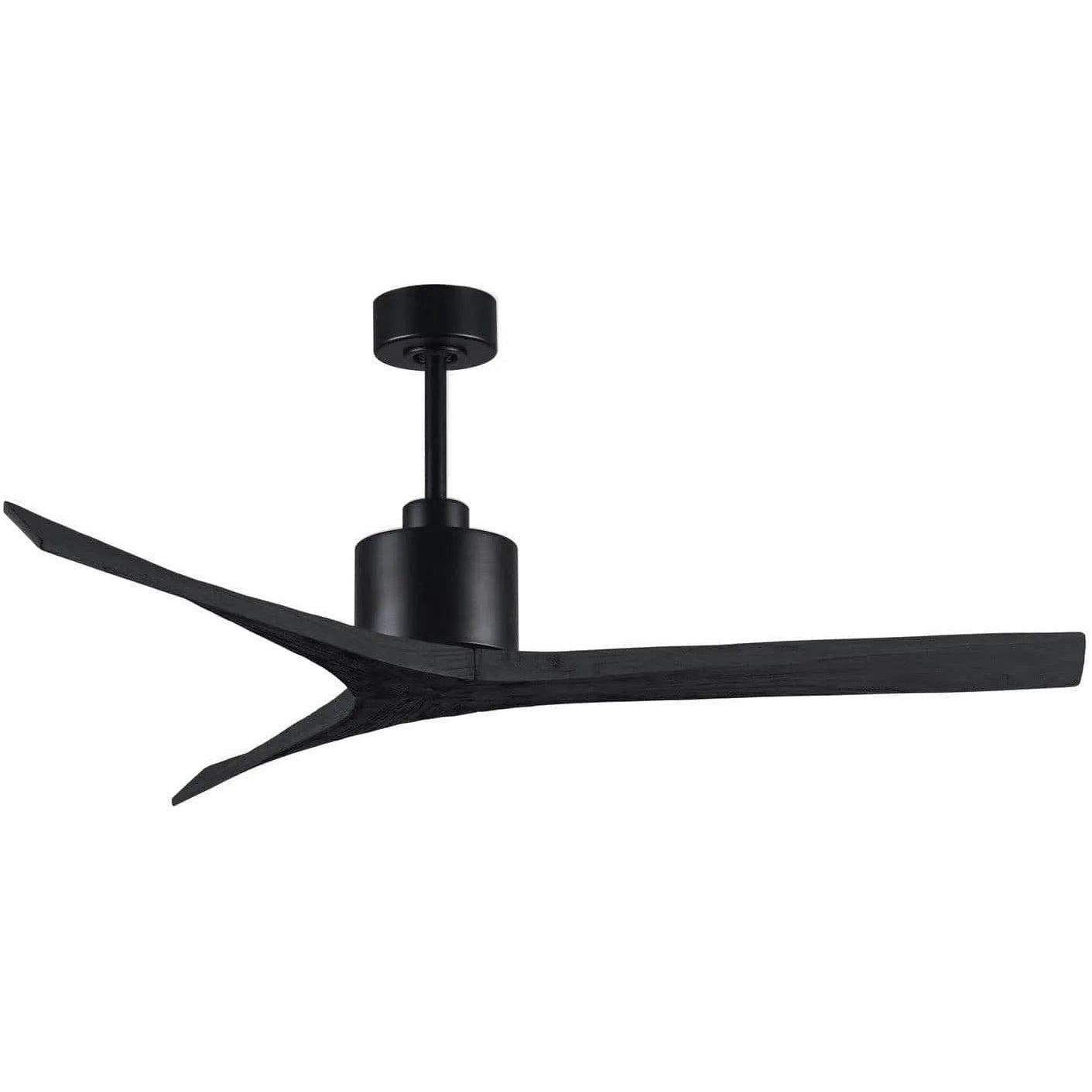 Matthews Fan Company - Mollywood Ceiling Fan - MW-BK-BK-60 - Canada Light Shop